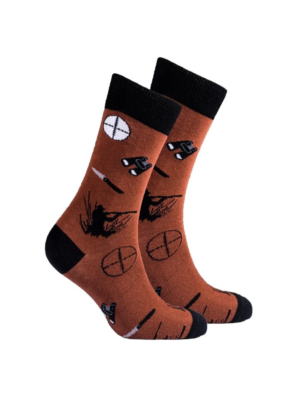 Socks n' Socks Hunting Socks Novelty Crew Hunter Gift Men's Crew Fits Shoe 7-12